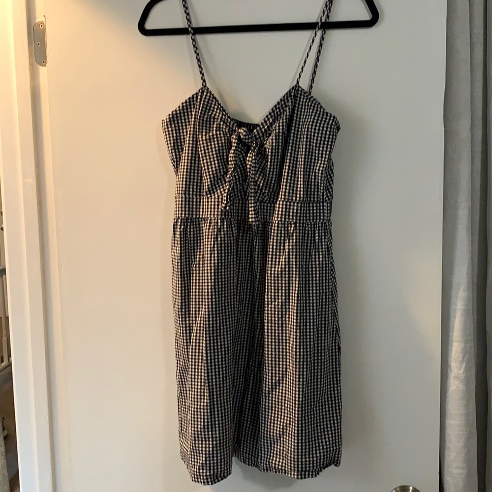 Black and white checkered dress